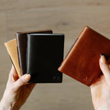 Personalized Leather Pocket Notebook  3.5x5" (Tan Color)