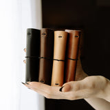 REFILLABLE Personalized Leather Pocket Notebook  - Tan Color