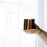 REFILLABLE Personalized Leather Pocket Notebook  - Black