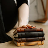 Personalized Leather Pocket Notebook  3.5x5" (Tan Color)