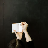 Personalized Leather Pocket Notebook  3.5x5" (Tan Color)