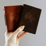 Personalized Leather Vow Books - With Ghost Couple