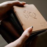 Personalized Leather Vow Books - With Ghost Couple