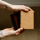 Personalized Leather Vow Books - With Ghost Couple