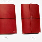 Custom Passport sized trifold leather journal cover for Gurneek