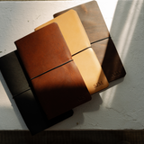 Refillable Leather Notebook with Elastic closure (Raw edges/classic)