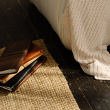Refillable Leather Notebook with Elastic closure (Raw edges/classic)