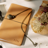 Refillable Leather Notebook with Elastic closure (Raw edges/classic)