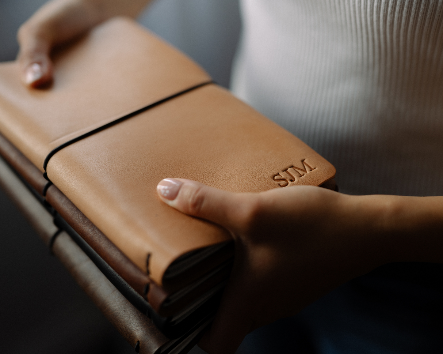 REFILLABLE Leather Travel Journal | Ghost Couple
