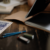 REFILLABLE LEATHER JOURNAL -  Dark Brown