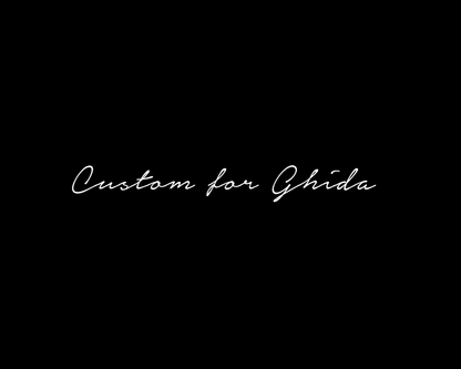 Custom book cover for Ghida