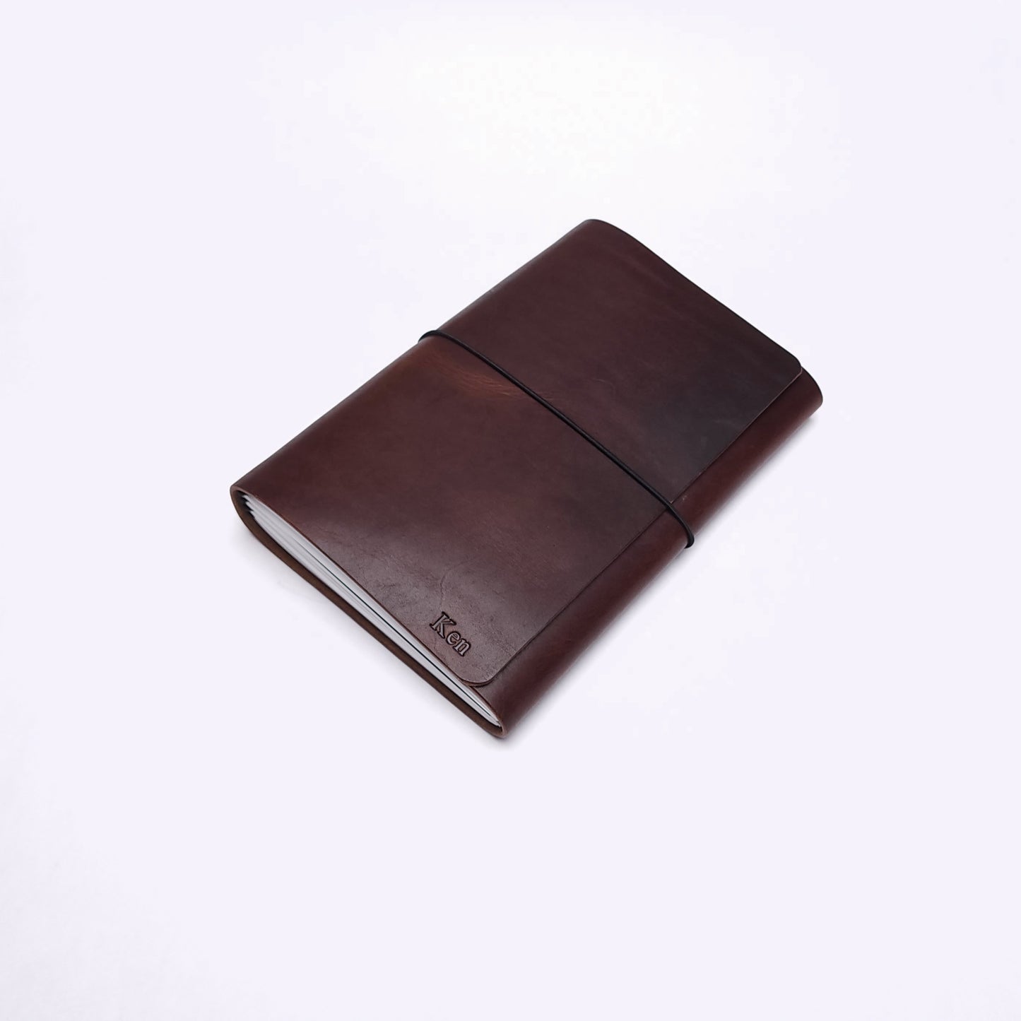 Refillable trifold leather journal cover - Inserts sold seperately