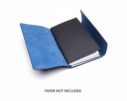 Refillable trifold leather journal cover - Inserts sold seperately
