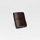 REFILLABLE Personalized Leather Pocket Notebook  - Tan Color