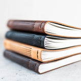 Personalized Leather Journal with Phases of the Moon