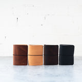 REFILLABLE Personalized Leather Pocket Notebook  - Tan Color