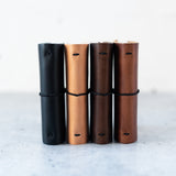 REFILLABLE Personalized Leather Pocket Notebook  - Tan Color