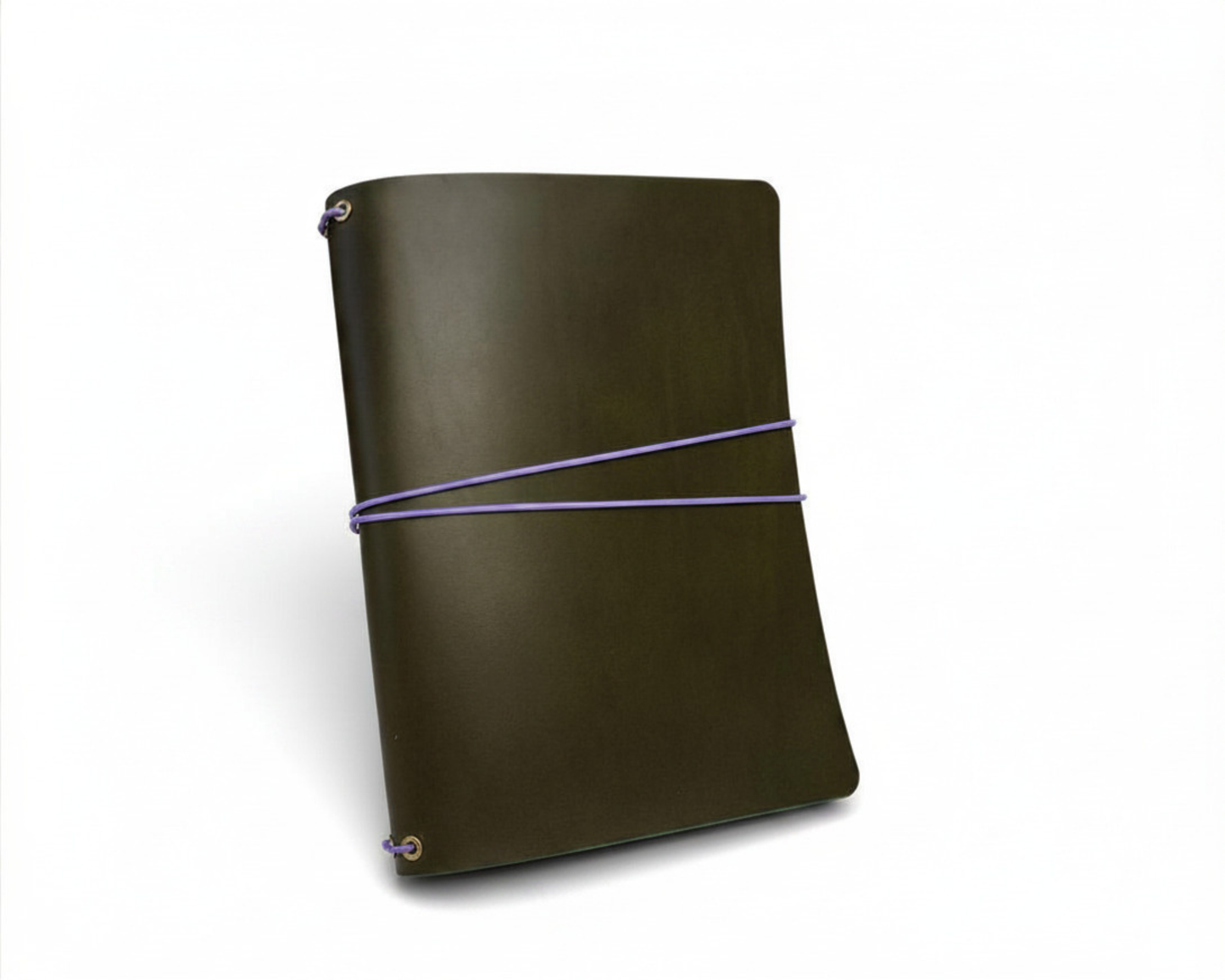Bifold Leather Journal Cover with Pocket