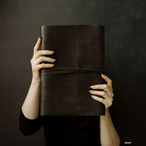 Large Blank Leather Scrapbook Journal