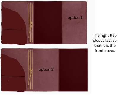 Custom B6 leather journal cover for Caitlyn H