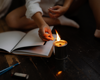 Limited trifold with 3 pockets "Mauve no.9" (pre-order handmade to order)