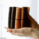 REFILLABLE Personalized Leather Pocket Notebook  - Tan Color