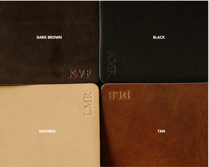 Personalized Leather Bookmark with Birth Month Flower