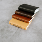Personalized Leather Pocket Notebook  3.5x5" (Tan Color)