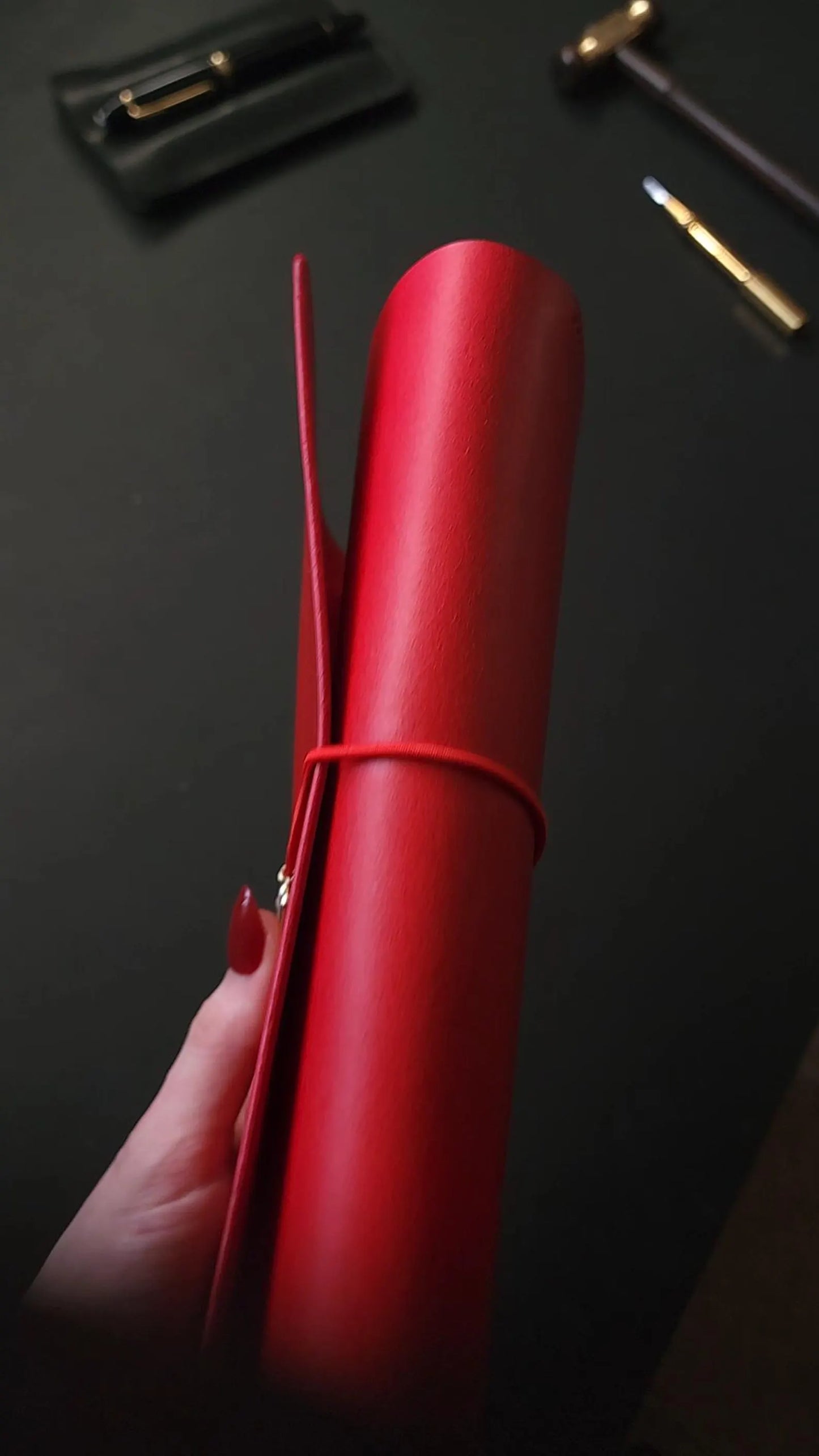 A5 Trifold with full back pocket, secretarial pocket + small pocket