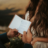 Personalized Leather Vow Books | Tree Silouette