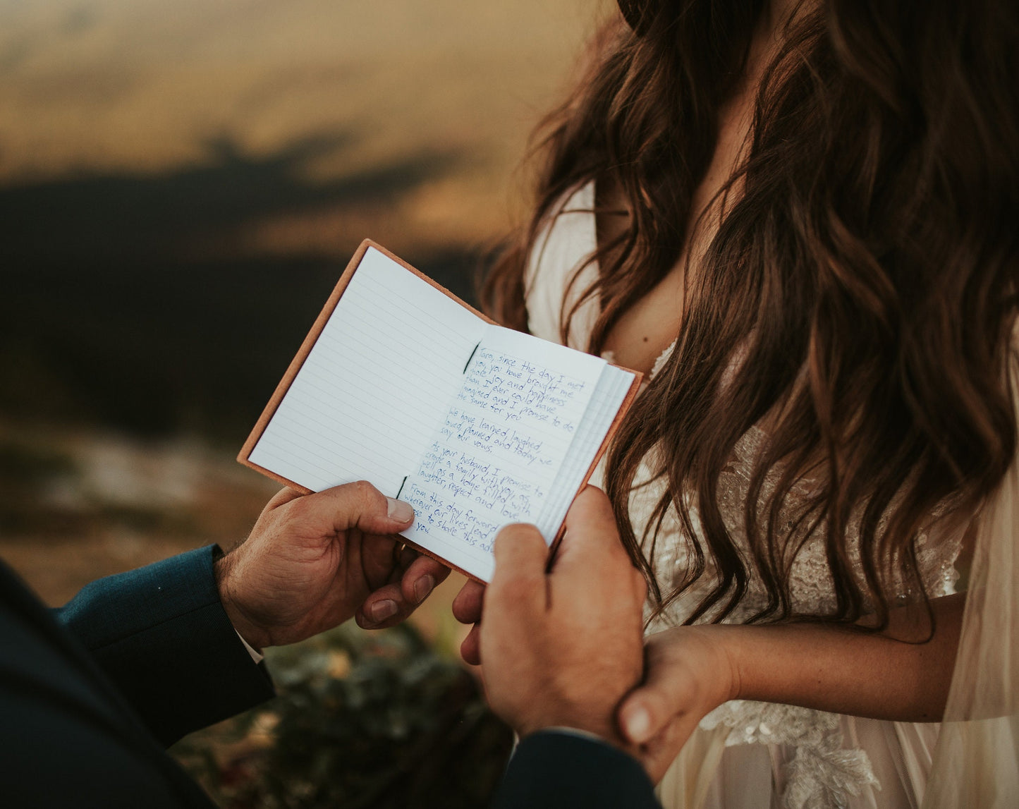 Personalized Leather Vow Books | Letters to my Husband/Wife