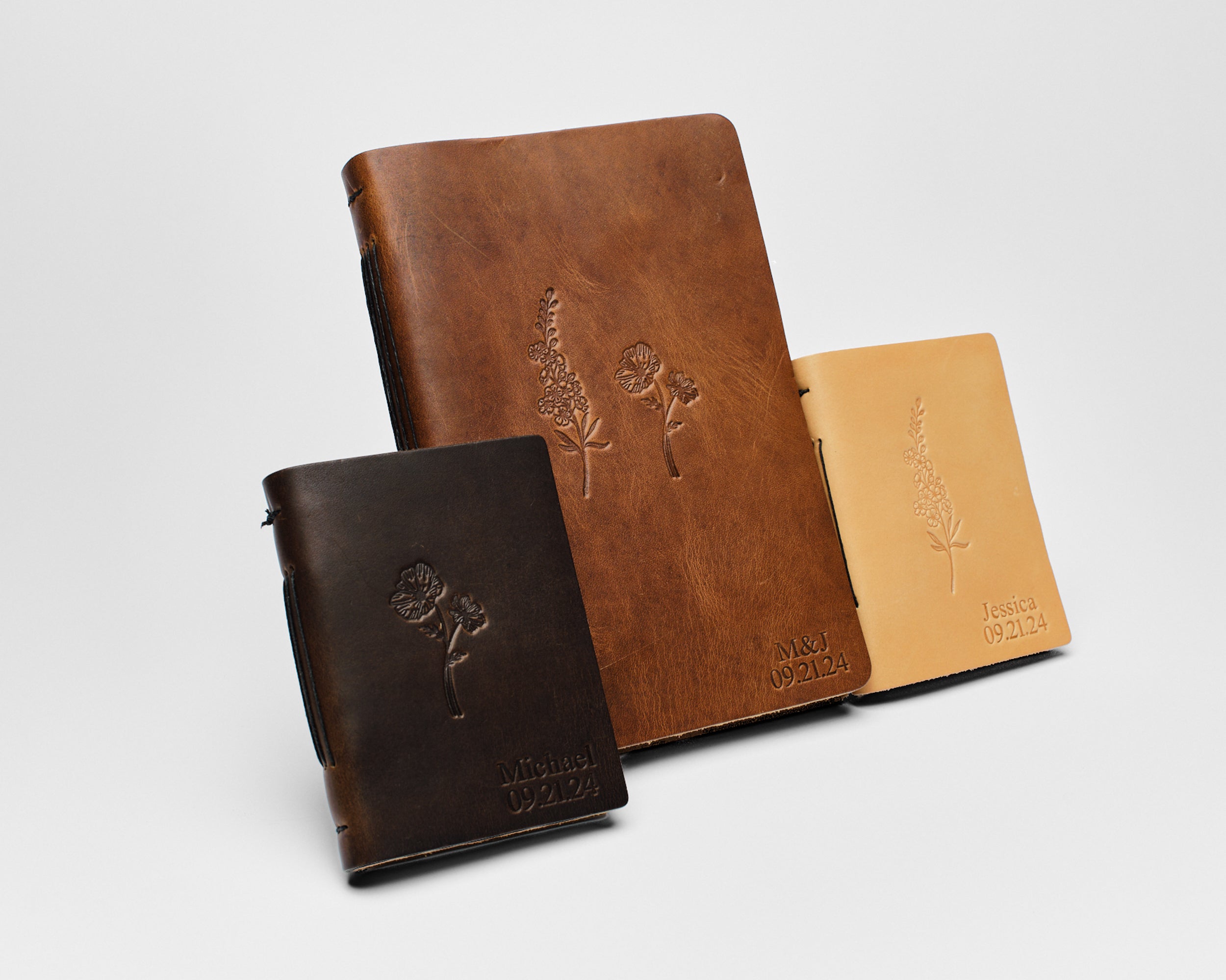 Threaded Journal Personalized Leather Journals - Thread Bound – Forest Nine