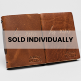 Personalized Leather Vow Books | His & Her vows