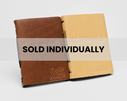Personalized Leather Vow Books | 'til we are ghosts