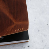 Personalized Leather Wedding Guestbook with Tree