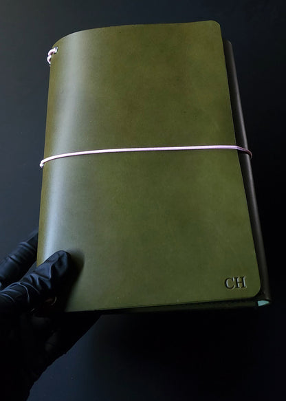 Trifold with full back pocket, secretarial pocket + small pocket