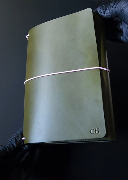 Trifold with full back pocket, secretarial pocket + small pocket