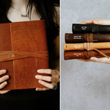 REFILLABLE LEATHER JOURNAL -  Dark Brown