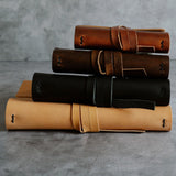REFILLABLE LEATHER JOURNAL -  Dark Brown