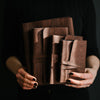 Vegan leather journals made with cork leather 