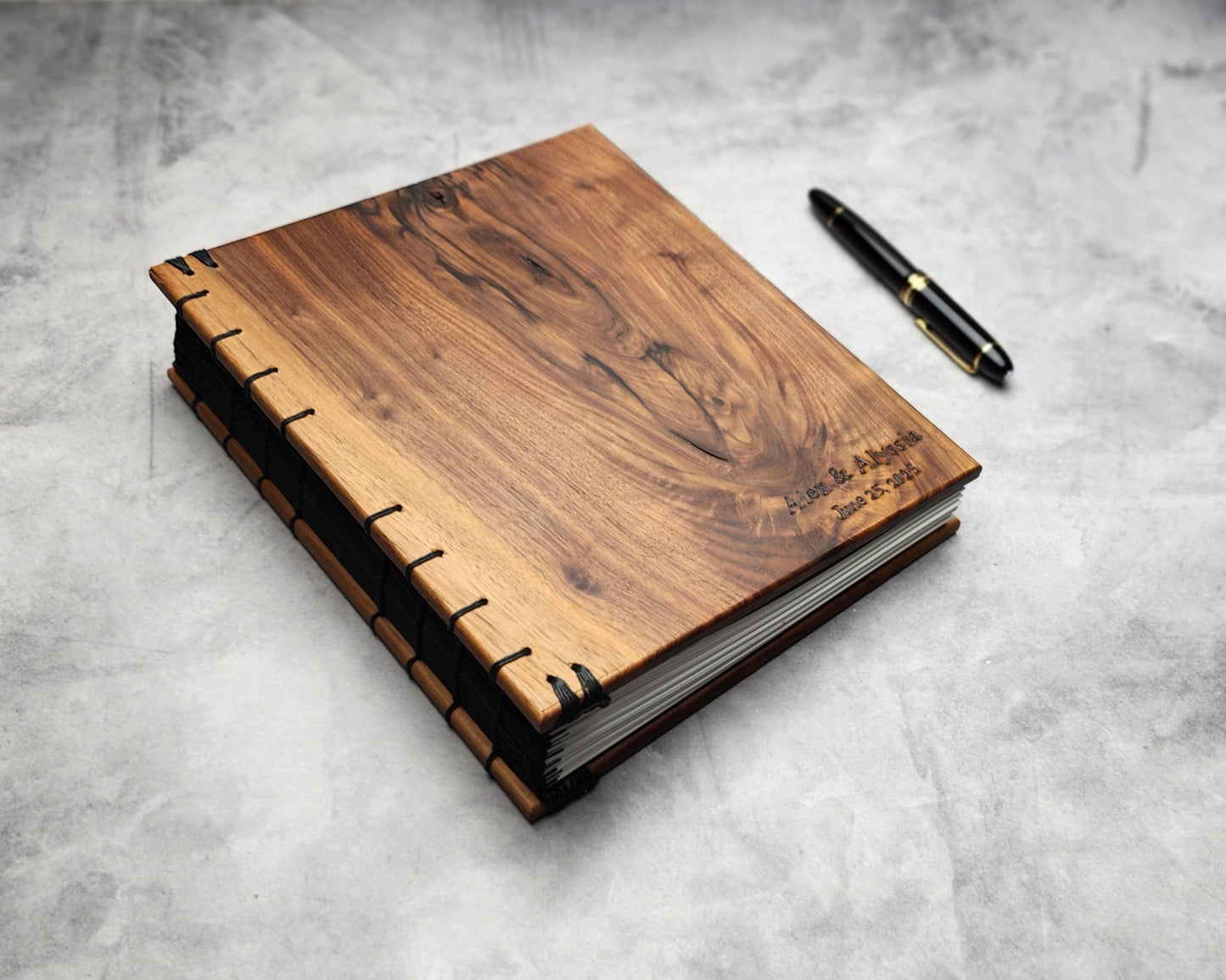 Wooden Wedding Guest Book  8x10" - Very limited