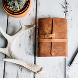 GIFT FOR MEN - PERSONALIZED LEATHER JOURNAL