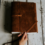 GIFT FOR MEN - PERSONALIZED LEATHER JOURNAL