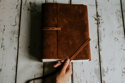 GIFT FOR MEN - PERSONALIZED LEATHER JOURNAL