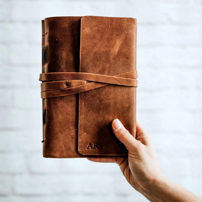 LEATHER WRAP NOTEBOOK