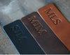 Personalized leather bookmark