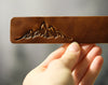 Personalized leather bookmark