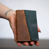 OOAK leather pocket journal - blank pages, extra narrow