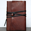 6x8.5" OOAK Horween dublin leather journal with blank pages