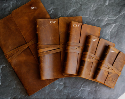 GIFT FOR MEN - PERSONALIZED LEATHER JOURNAL